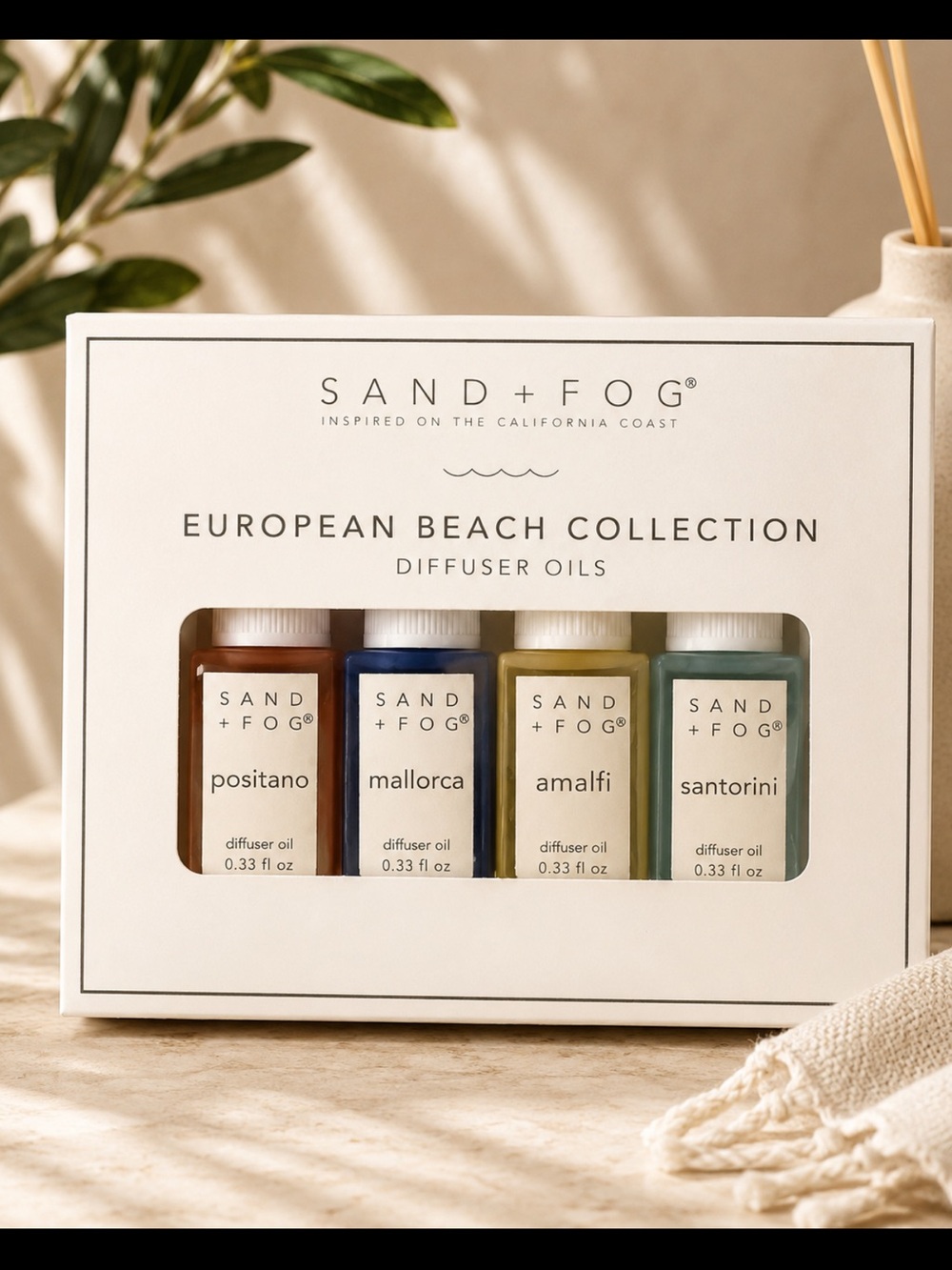 Sand + Fog European Beach Collection Diffuser Oils - Multi-Color Set